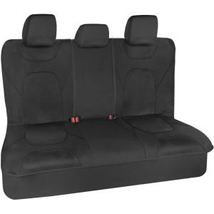 imageMotor Trend SpillGuard Seat Covers for Cars Trucks SUV  Gray Seat Covers with Waterproof Neoprene Lining Automotive Car Seat Covers for Front Seats Only Forros Para Asientos de CarroBlack Rear Seat