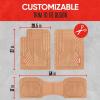 imageMotor Trend AdventureMax Car Floor Mats Full Set  Durable Rubber Floor Mats for Cars with Debris Capture Grooves All Weather Interior Protection for Front and Rear with NonSlip Backing BeigeBeige Tan