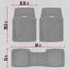 imageMotor Trend FlexTough Black Floor Mats for Cars ampamp Cargo Mat Full Set  All Weather Front ampamp Rear Rubber Automotive Floor Mats ampamp Cargo Liner for SUV Car ampamp Van  Interior Trunk Mat ampamp Floors CoverGray