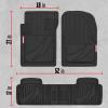 imageMotor Trend FlexTough Heavy Duty Black Rubber Car Floor Mats All Weather ampamp Cargo Liner for SUV Full Set  Universal Trim to Fit Automotive Floor Mat ampamp Trunk Mats for Cars Interior AccessoriesBlack