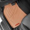 imageMotor Trend FlexTough Performance All Weather Rubber Car Floor Mats  3 Piece Floor Mats Automotive Liners for Cars Truck SUV HeavyDuty Waterproof BeigeBeige