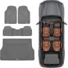 imageMotor Trend FlexTough Performance All Weather Rubber Car Mats with Cargo Liner  Full Set Front ampamp Rear Floor Mats for Cars Truck SUV Automotive Floor Mats BlackGray