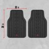 imageMotor Trend Grand Prix Tire Tread Rubber Car Floor Mats for Autos SUV Truck ampamp Van  AllWeather Waterproof Protection Front ampamp Rear Seat Liners Trim to Fit Most VehiclesBeigeBlack