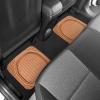 imageMotor Trend MT921BK FlexTough Tortoise  Heavy Duty Rubber Floor Mats for Car SUV Van ampamp Truck  All Weather Protection  Deep Dish BlackBeige