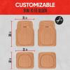 imageMotor Trend MT921BK FlexTough Tortoise  Heavy Duty Rubber Floor Mats for Car SUV Van ampamp Truck  All Weather Protection  Deep Dish BlackBeige