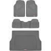 imageMotor Trend FlexTough Performance All Weather Rubber Car Mats with Cargo Liner  Full Set Front ampamp Rear Floor Mats for Cars Truck SUV Automotive Floor Mats BlackGray