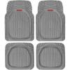 imageMotor Trend MT921BK FlexTough Tortoise  Heavy Duty Rubber Floor Mats for Car SUV Van ampamp Truck  All Weather Protection  Deep Dish BlackGray