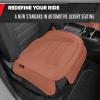 imageMotor Trend Faux Leather Front Seat Cover for Cars  1 Burgundy Front Car Seat Covers for SUV amp Truck with Storage Pockets  Automotive Car Seats Cover Protector  for Bottom Cushion Coverage OnlyBrown