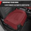 imageMotor Trend Faux Leather Front Seat Cover for Cars  1 Burgundy Front Car Seat Covers for SUV amp Truck with Storage Pockets  Automotive Car Seats Cover Protector  for Bottom Cushion Coverage OnlyBurgundy