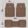imageMotor Trend FlexTough Defender Floor Mats for Cars amp TrunkShield Trunk Mat Set NextGen Deep Dish Heavy Duty Car All Weather Rubber Set Auto Truck Van SUV B09VYBHPDKBrown