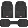 imageMotor Trend FlexTough Defender Floor Mats for Cars amp TrunkShield Trunk Mat Set NextGen Deep Dish Heavy Duty Car All Weather Rubber Set Auto Truck Van SUV B09VYBHPDKBlack
