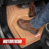 imageMotor Trend FlexTough Defender Floor Mats for Cars amp TrunkShield Trunk Mat Set NextGen Deep Dish Heavy Duty Car All Weather Rubber Set Auto Truck Van SUV B09VYBHPDKBeige