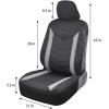 imageSuperior Protectorate  Neoprene Car Seat Covers  Black amp Gray Two Tone Chevron Stitched Premium Waterproof Automotive Seat Protectors MultiLayer Material for Interior Fit