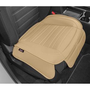 imageMotor Trend Faux Leather Front Seat Cover for Cars  1 Burgundy Front Car Seat Covers for SUV amp Truck with Storage Pockets  Automotive Car Seats Cover Protector  for Bottom Cushion Coverage OnlyTan Beige