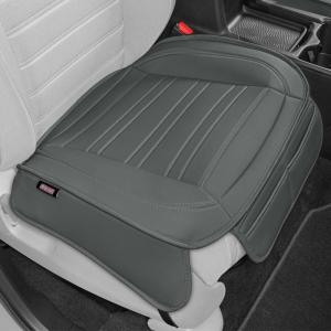 imageMotor Trend Faux Leather Front Seat Cover for Cars  1 Burgundy Front Car Seat Covers for SUV amp Truck with Storage Pockets  Automotive Car Seats Cover Protector  for Bottom Cushion Coverage OnlyGray