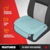 imageMotor Trend Rear Seat Cushion  Black Diamond Stitched Faux Leather Rear Seat Cover for Cars Trucks SUVs  Padded Waterproof NonSlip Back Seat Cover with Storage PocketsMint Front Seats
