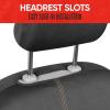imageMotor Trend SpillGuard Waterproof Front Seat Covers and Rear Bench Cover Neoprene Car Seat Protectors SlipOn Easy to Install Interior Seat Covers for Cars Trucks Vans SUVs  BeigeBeige