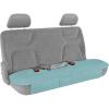 imageMotor Trend Faux Leather Padded Rear Bench Car Seat Cover With Storage PocketsMint