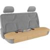imageMotor Trend Seat Cover for Cars Trucks SUV Faux Leather Rear Bench Beige Padded Car Seat Cover with Storage Pockets Premium Interior Car Seat Cover