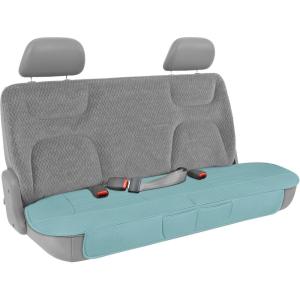 imageMotor Trend Faux Leather Padded Rear Bench Car Seat Cover With Storage PocketsMint