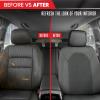 imageMotor Trend Charcoal Gray Car Seat Covers Set  2 Front Seats  SpillProof Neoprene CarSeat Cover Protector for Cars  Automotive Interior Car Accessories for SUV amp Small Trucks  Semi Universal FitGray