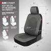 imageMotor Trend Charcoal Gray Car Seat Covers Set  2 Front Seats  SpillProof Neoprene CarSeat Cover Protector for Cars  Automotive Interior Car Accessories for SUV amp Small Trucks  Semi Universal FitGray