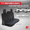 imageNeoprene Advantage Waterproof Seat Covers  Truck Van amp SUV Seat Covers for Cars  Front Seat Cover Set with Airbag Compatibility Universal Fit for Car Seats Black Armrest Covers Not IncludedRear Bench Seat Cover