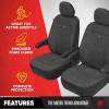 imageNeoprene Advantage Waterproof Seat Covers  Truck Van amp SUV Seat Covers for Cars  Front Seat Cover Set with Airbag Compatibility Universal Fit for Car Seats Black Armrest Covers Not IncludedFront Seat Covers