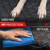 imageMotor Trend Dog Car Seat Cover for Back Seat  Waterproof NonSlip ScratchResistant Back Seat Pet Cover for Dogs  Universal Fit Dog Accessories for Cars Trucks SUV amp Vans  BlackRear Bench Cover