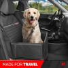 imageMotor Trend Dog Car Seat Cover for Back Seat  Waterproof NonSlip ScratchResistant Back Seat Pet Cover for Dogs  Universal Fit Dog Accessories for Cars Trucks SUV amp Vans  BlackSingle Seat Cover