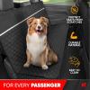 imageMotor Trend Dog Car Seat Cover for Back Seat  Waterproof NonSlip ScratchResistant Back Seat Pet Cover for Dogs  Universal Fit Dog Accessories for Cars Trucks SUV amp Vans  BlackRear Bench Cover