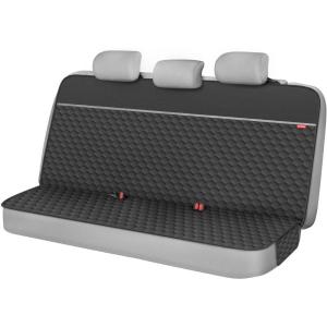 imageMotor Trend Dog Car Seat Cover for Back Seat  Waterproof NonSlip ScratchResistant Back Seat Pet Cover for Dogs  Universal Fit Dog Accessories for Cars Trucks SUV amp Vans  BlackRear Bench Cover