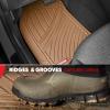 imageMotor Trend 3 Row Odorless Rubber Floor Mats amp Liners for Car SUV Van Durable Heavy Duty Polymerized Latex Full Interior Protection ExtraHigh Ridgeline Design Black Model Number MT773801BKBeige