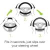 imageMotor Trend 100 Odorless Car Steering Wheel Cover  Fit for Car SUV Van Truck  Comfort Cushion Grip Gray Strandard Size 145 to 155 inchGray