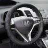 imageMotor Trend Ergonomic Grip Steering Wheel CoverProtector for Small Size Steering Wheels in Cars SUVs Boats 135145 Carbon Fiber Synthetic Leather Black