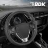 imageMotor Trend GripTech Plush Fuzzy Steering Wheel Cover for Car Truck Van SUV Standard 15 inch Size Soft Black Fluffy Exterior Comfortable Ergonomic Car Steering Wheel CoverBlack