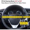 imageMotor Trend White Steering Wheel Cover  Dotted Comfort Polyester Grip on Stitched Synthetic Leather WhiteBlack