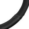 imageMotor Trend White Steering Wheel Cover  Dotted Comfort Polyester Grip on Stitched Synthetic Leather WhiteBlack