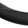 imageMotor Trend White Steering Wheel Cover  Dotted Comfort Polyester Grip on Stitched Synthetic Leather WhiteBlack