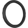 imageMotor Trend Ergonomic Grip Steering Wheel CoverProtector for Small Size Steering Wheels in Cars SUVs Boats 135145 Carbon Fiber Synthetic Leather Black