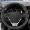 imageMotor Trend GripTech Plush Fuzzy Steering Wheel Cover for Car Truck Van SUV Standard 15 inch Size Soft Black Fluffy Exterior Comfortable Ergonomic Car Steering Wheel CoverBlack