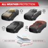imageMotor Trend Black USA Flag Waterproof Car Cover  All Weather Outdoor Protection UV Resistant Windproof Scratchproof  SemiUniversal Fit Sedan Full Car Cover for Sun Rain Snow 171 190 LengthBlack Flag Up to 210