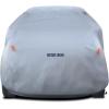 imageMotor Trend Black USA Flag Waterproof Car Cover  All Weather Outdoor Protection UV Resistant Windproof Scratchproof  SemiUniversal Fit Sedan Full Car Cover for Sun Rain Snow 171 190 LengthSilver 185L x 72W x 56H