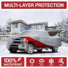 imageMotor Trend Large Truck Car Cover Waterproof All Weather Heavy Duty Car Cover Protection UV Rain Snow Universal Fit Car Cover For Automobiles Pickup Trucks Outdoor Indoor Cover For Trucks  208LMax Bed Length 96  264 L x 80 W x 69 H
