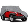 imageMotor Trend 4Series Car Cover for Jeep Wrangler 2 Doors  All Weather WaterResistant Snow Rain Dust Sun UV Storm Wind Full Coverage Protection Lightweight Single Layer Car Tarp  Up to 185 Length