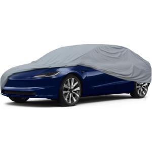 imageMotor Trend 4Series Lightweight Car Cover Fits 20092023 Dodge Challenger Sedan SXT RT SRT Hellcat Breathable AntiMoisture WaterResistant ScratchResistant AllWeather Outdoor amp Indoor UseTesla Model 3 20172025