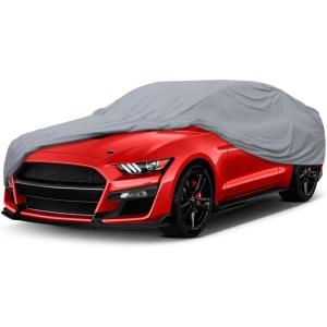 imageMotor Trend 4Series Lightweight Car Cover Fits 20092023 Dodge Challenger Sedan SXT RT SRT Hellcat Breathable AntiMoisture WaterResistant ScratchResistant AllWeather Outdoor amp Indoor UseFord Mustang 20102025