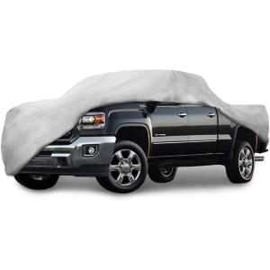 imageMotor Trend Custom Fit Truck Cover for GMC Sierra 2500HD 3500HD Crew Cab 20082018 Heavy Duty Car Cover Waterproof All Weather Indoor Outdoor Heavy Duty Car Cover for Automobiles Winter StorageMax Bed Length 96  264 L x 80 W x 69 H