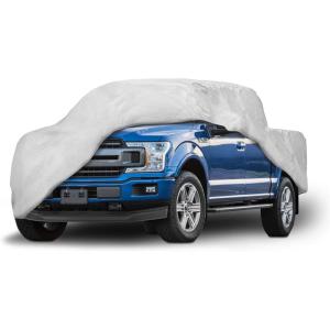 imageMotor Trend Custom Fit Truck Cover for GMC Sierra 2500HD 3500HD Crew Cab 20082018 Heavy Duty Car Cover Waterproof All Weather Indoor Outdoor Heavy Duty Car Cover for Automobiles Winter StorageMax Bed Length 84  208 L x 70 W x 65 H